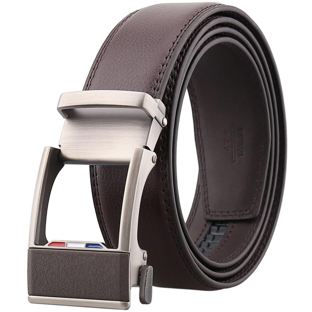 Leather Ratchet Belt for Men Adjustable Dress Belt with Click Sliding  Buckle : : Clothing, Shoes & Accessories