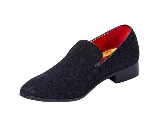 Premium Red And Black Loafers for men designer slip on casual / dress