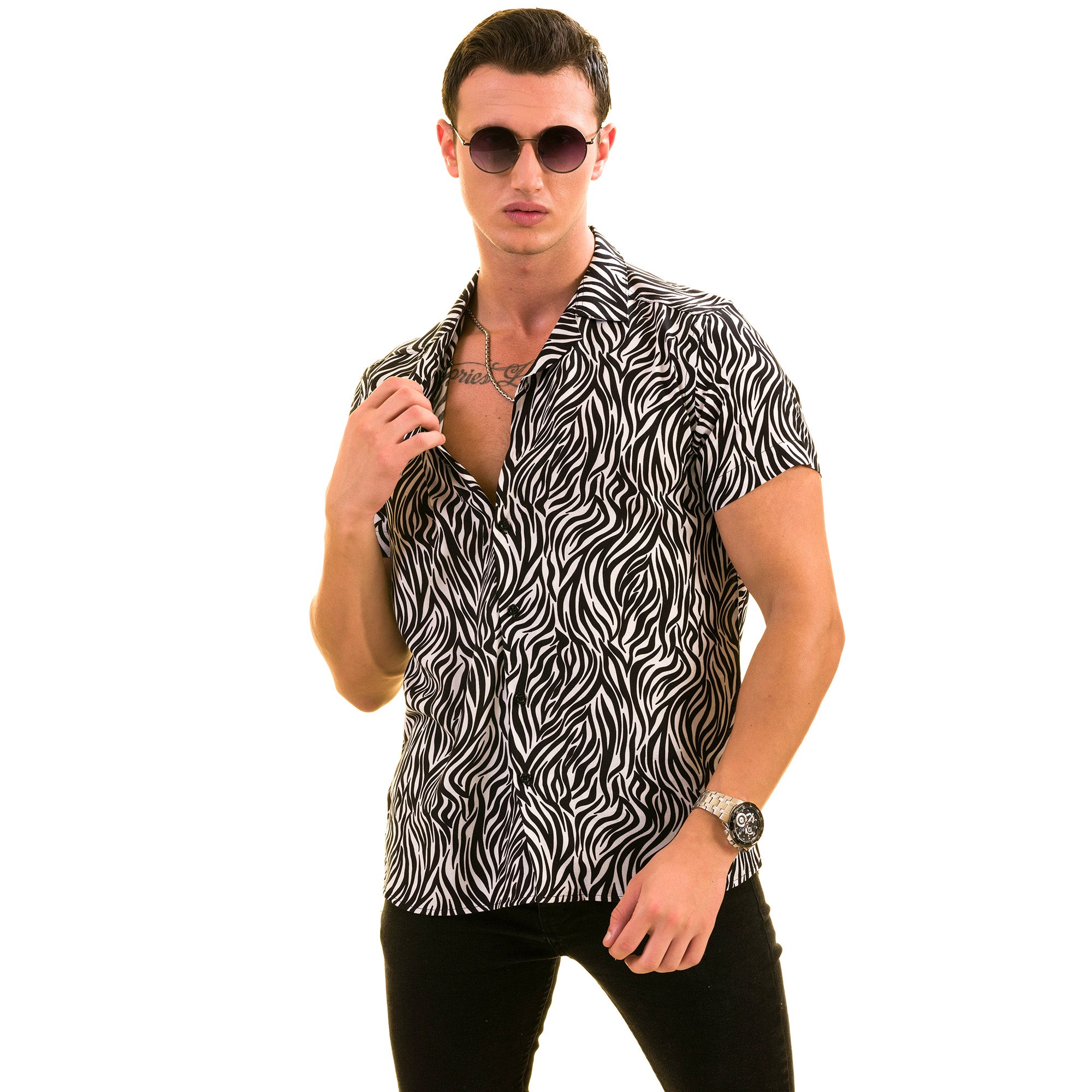 cllios Mens's Hawaiian Shirts Summer Tropical Print Shirt Casual Short  Sleeve Shirts Button Down Big and Tall Aloha Shirt Top for Beach Vacation -  Walmart.com