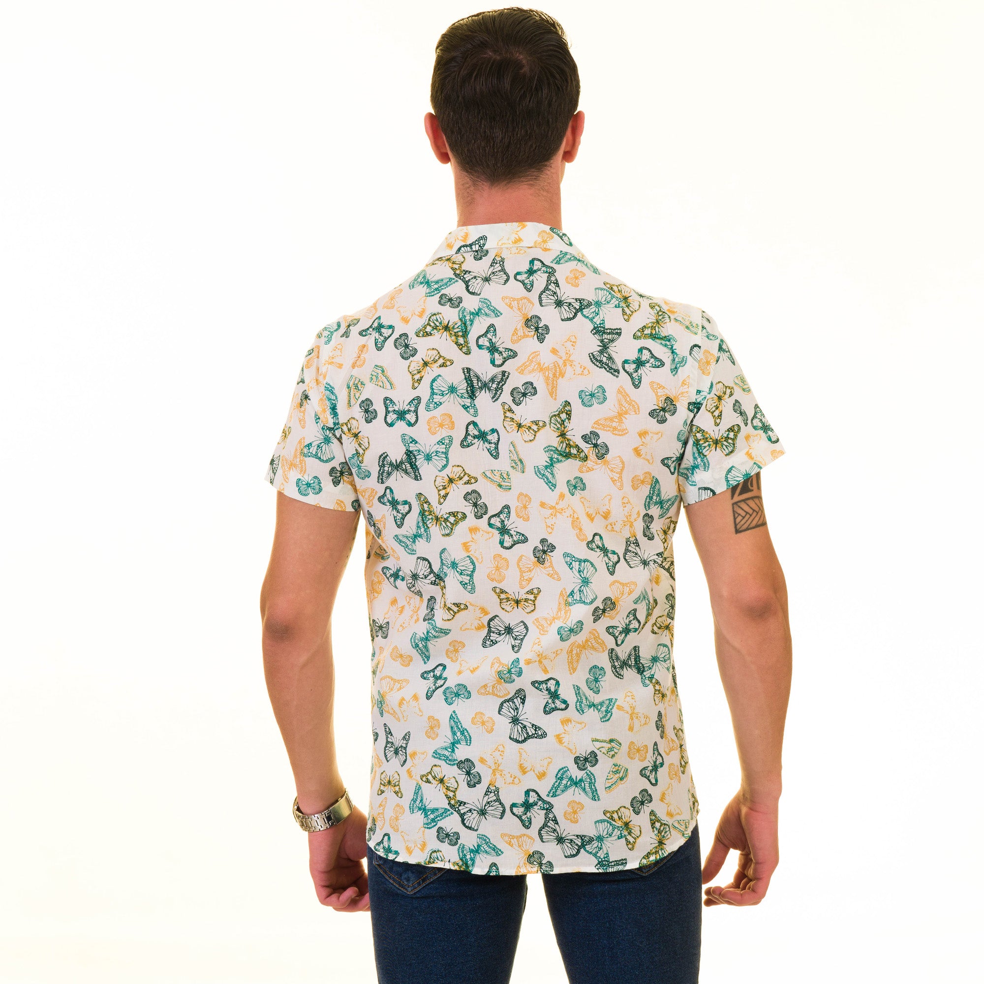 Short Sleeve Floral Shirt - Multi-color