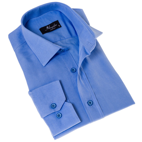 Off-White Luxury Men's Tailor Fit Button Up European Made Linen Shirts –  Amedeo Exclusive