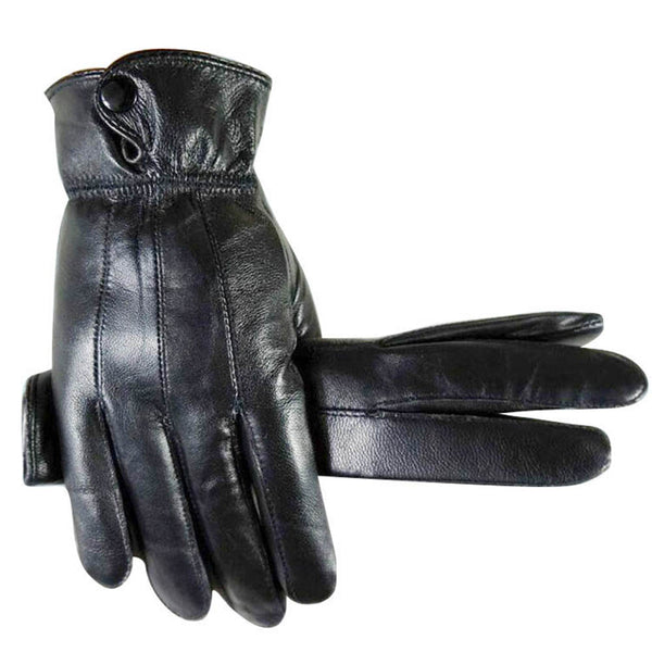 Black Men Winter Leather Gloves, Size: Large at Rs 810/pair in