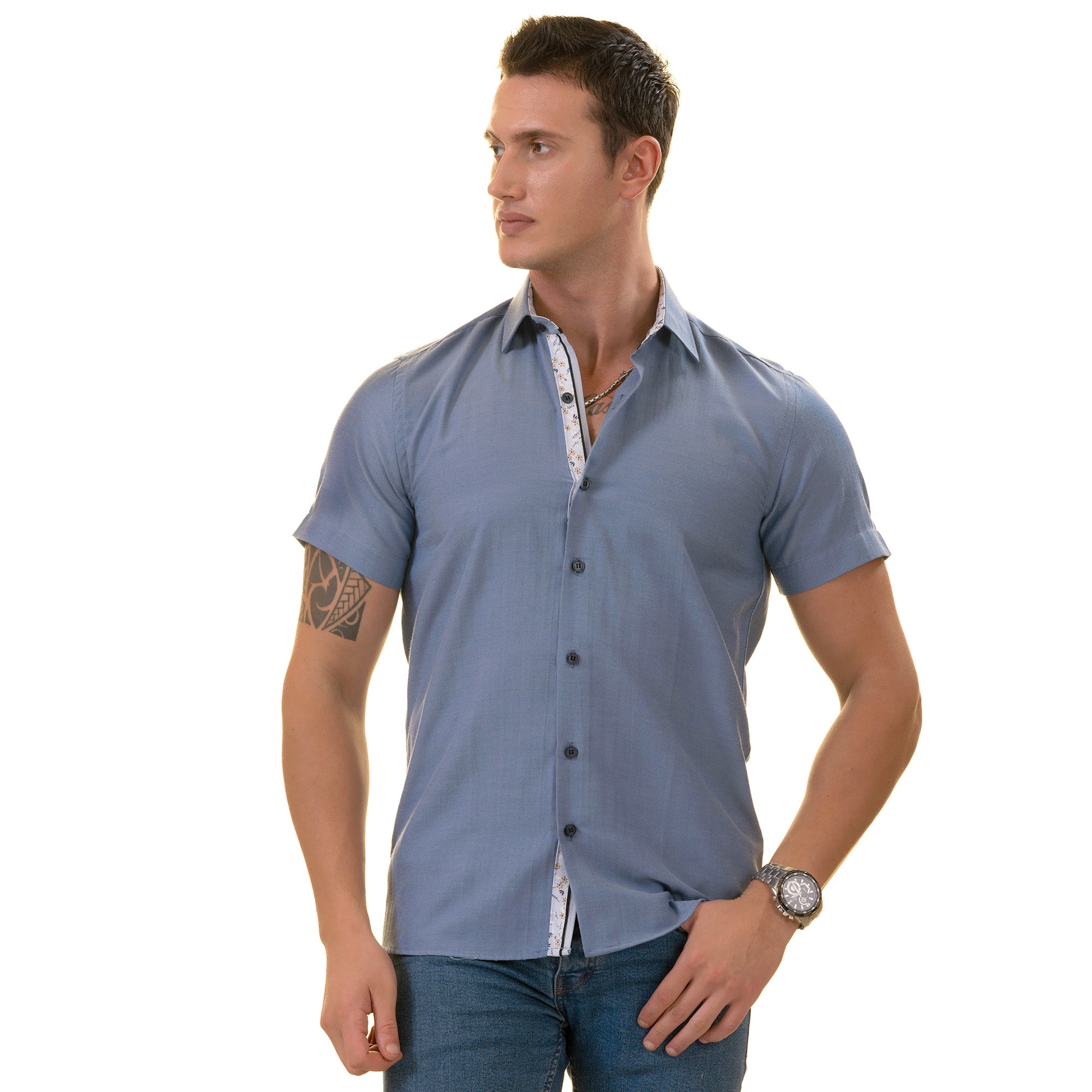 Slim-Fit Cotton Oxford Shirt