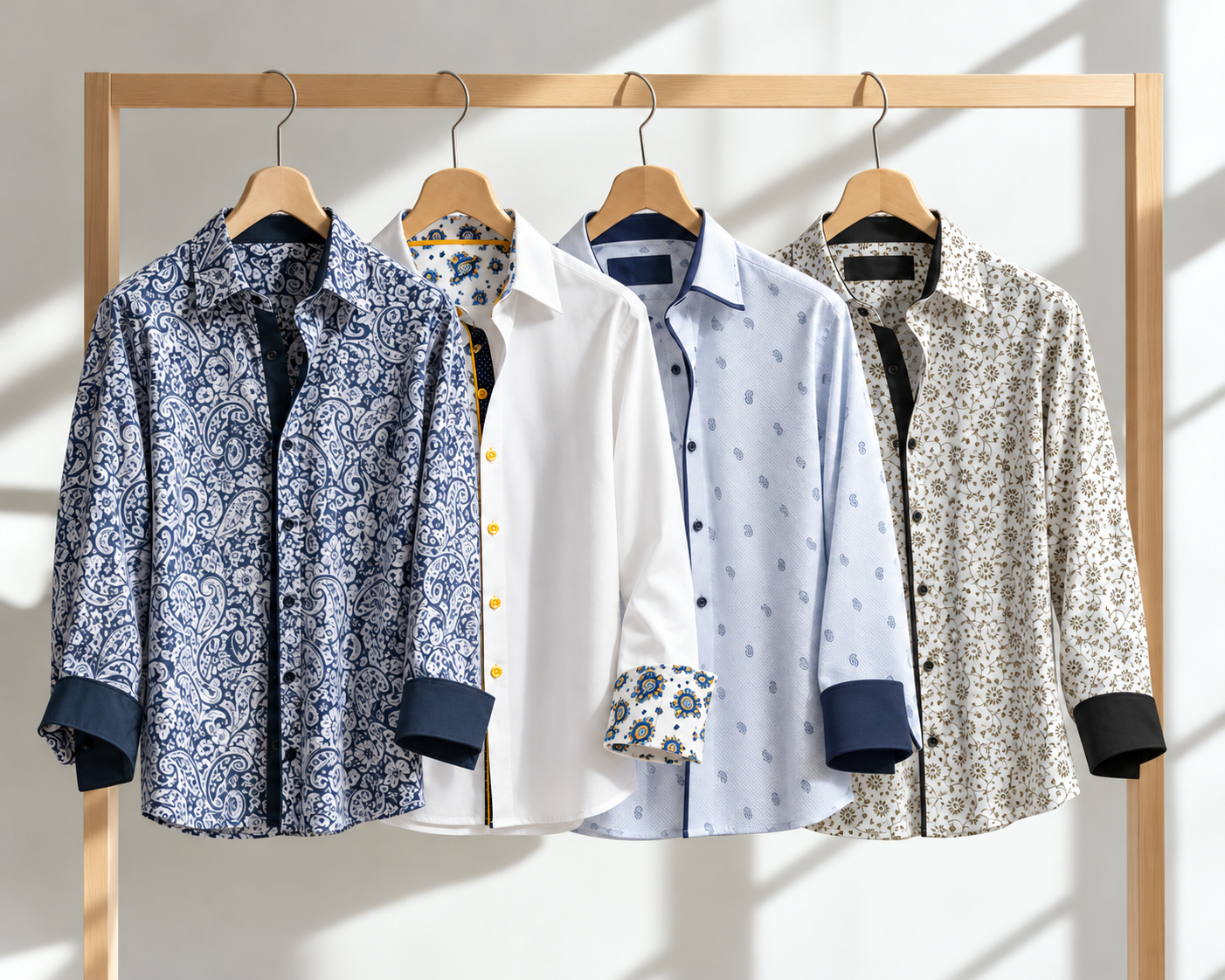 Amedeo Exclusive slim fit dress shirts with contrast cuffs