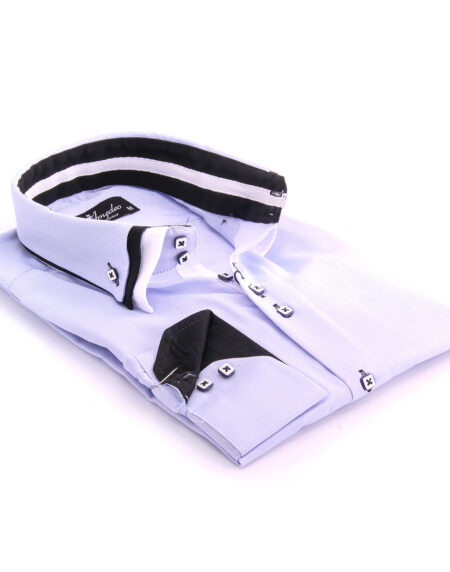 Light Purple Mens Slim Fit Designer Dress Shirt - tailored Cotton Shirts for Work and Casual Wear - Amedeo Exclusive