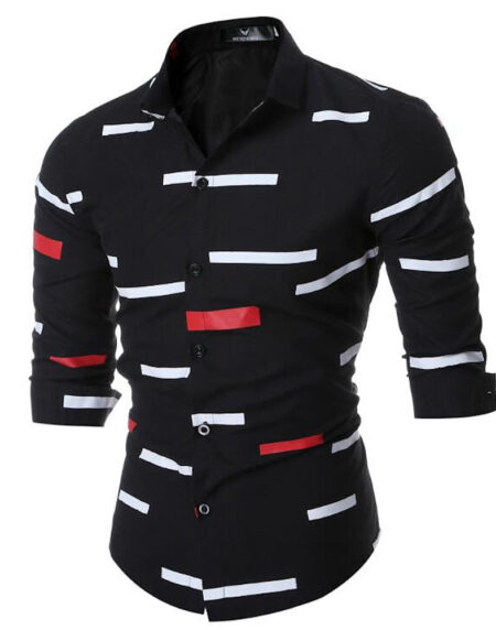 Men's Button down Tailor Fit Soft 100% Cotton Short Sleeve Dress Shirt Black casual And Formal - Amedeo Exclusive