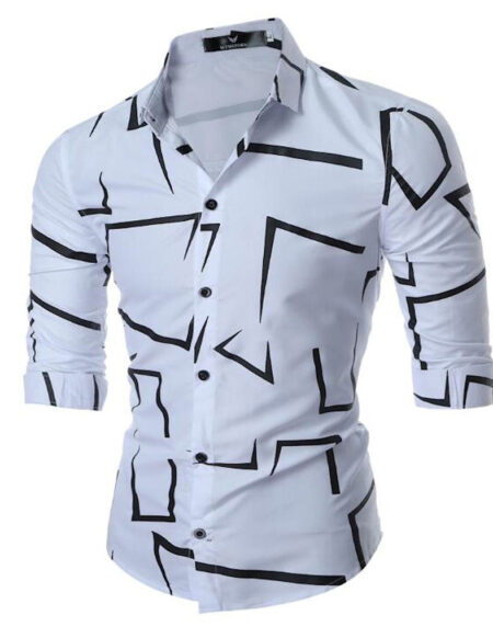 Men's Button down Tailor Fit Soft 100% Cotton Short Sleeve Dress Shirt White casual And Formal - Amedeo Exclusive
