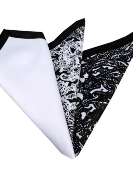 Men's 3 Different Folds Pocket Square Hanky Handkerchief - Amedeo Exclusive