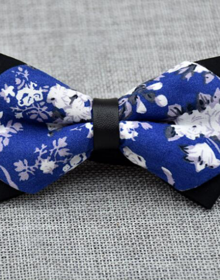 Men's Royal Cotton Pre-Tied Bow Tie - Amedeo Exclusive