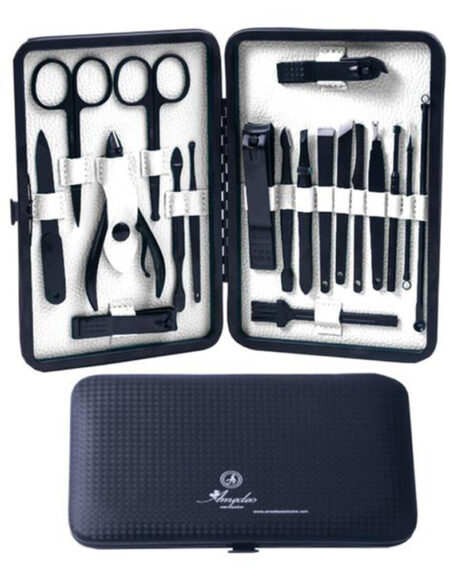 Unisex Stainless Steel 19 Piece Sets Manicure & Pedicure Set - Amedeo Exclusive