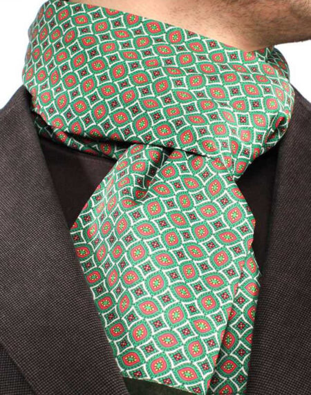 Unisex Green Yellow Soft Fashion Dress Scarves for Winter Made of Silk Blend - Amedeo Exclusive