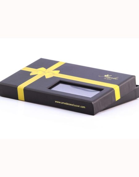 Blue Check Mens Silk Self tie Bow Tie with Pocket Squares Set - Amedeo Exclusive