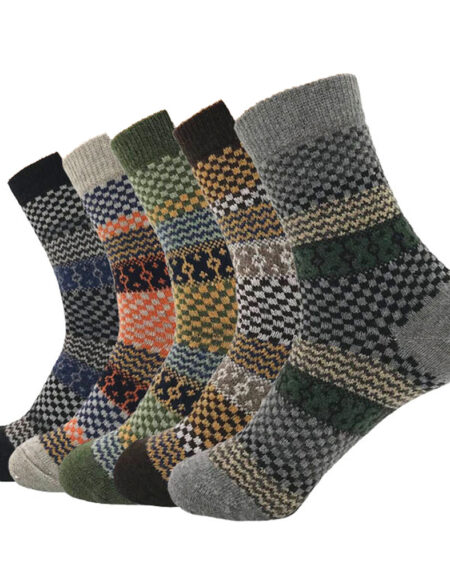 Men's Plain Five Color 5pk Assorted Bundle Soft Elastic Colorful Socks - Amedeo Exclusive