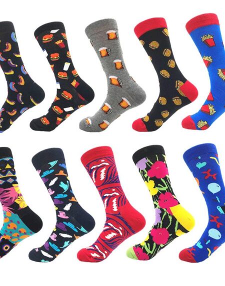 Amedoe Men's Colorful Art Desgin 10 Pack Assorted Bundle Socks - Amedeo Exclusive