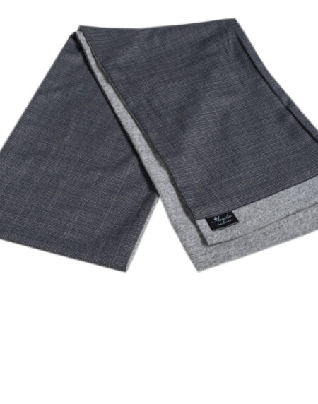 Men Microfiber Soft Comfortable Grey Wool Scarf - Amedeo Exclusive