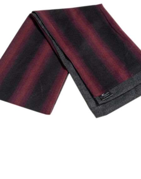 Men's Soft Wool Warm & Comfortable Burgundy Check Scarf - Amedeo Exclusive