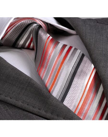 Amedeo Exclusive Men's Fashion Multi Colored Silk Neck Tie Gift Box - Amedeo Exclusive