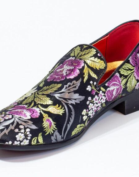 Premium Black Multicolor Loafers for men designer slip on casual / dress shoes – Luxury Leather - Amedeo Exclusive