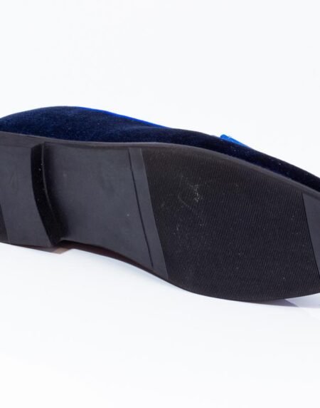 dark blue dress h&m Men's Slip On Tassel Velvet Detailed Patent Navy Loafers main image 0