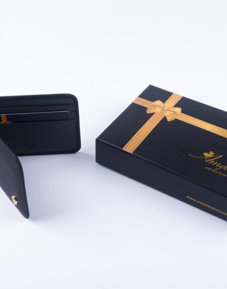Leather Wallets Black2 -AMLW-0003 - Amedeo Exclusive