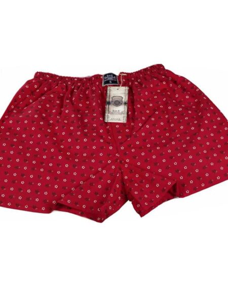 Men's Red White Black Design Cotton Boxer Brief Underwear - Amedeo Exclusive